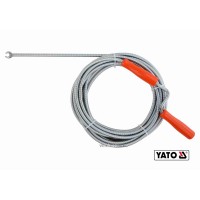 Трос для очищення каналізаційних труб YATO : Ø= 9 мм, l= 10 м [6/216]