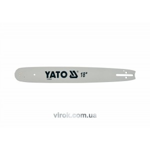 Шина для пили YATO l= 18"/ 45 см (72 ланки) Нап.Тов- 0,322" (8,2мм)для ланц--YT-84943, YT-84963 [20]