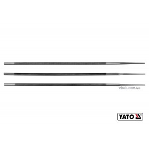 Напильники для гостріння ланок ланцюгів YATO, Ø= 4.8 мм, l= 250 мм, 3 шт. [4/200]
