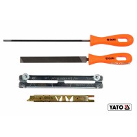 Засоби для гостріння відрізних ланцюгів з напильником YATO : Ø=4 мм, 4 шт [50]