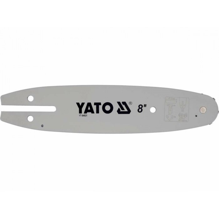 Шина для пили YATO l= 8"/ 20 см (33 ланки)3/8" (9,52 мм)Т-0,322" (8,2 мм)для ланцюгів YT-849479 [20]