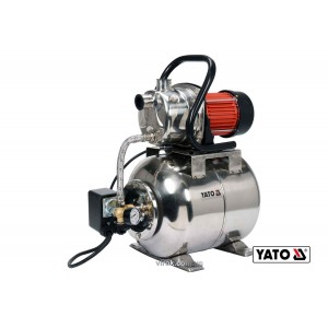 Насосна станція (Гідрофор) мережева YATO: 1200 Вт, 4000 л/год, Ø= 1", 19 л, глиб.- 9м, вис.- 50м [1]