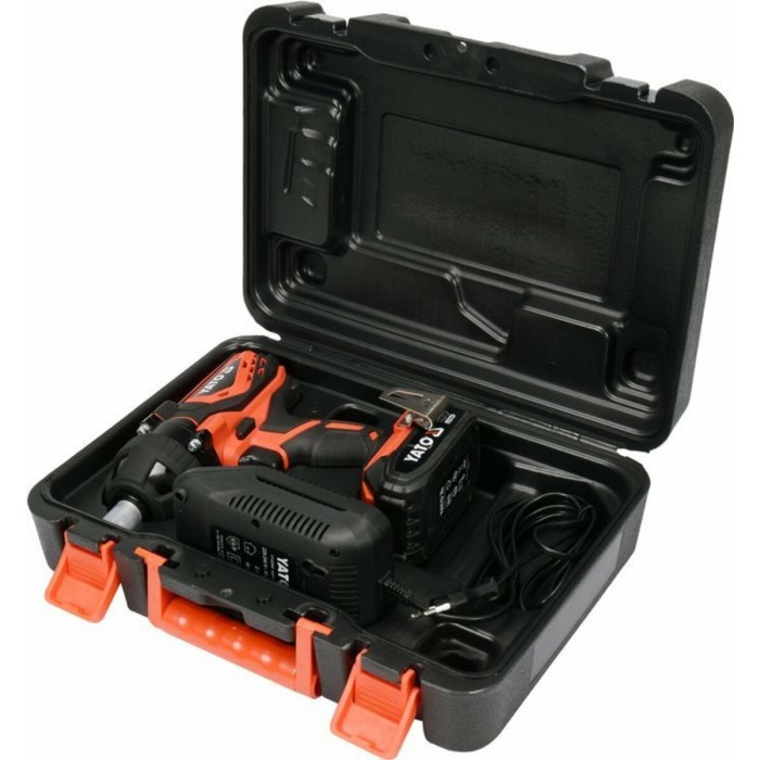 Гайковерт ударний акумуляторний YATO 18В, 2 АГод. квадрат 1/2", 300 Нм. +4 головки [4/64]