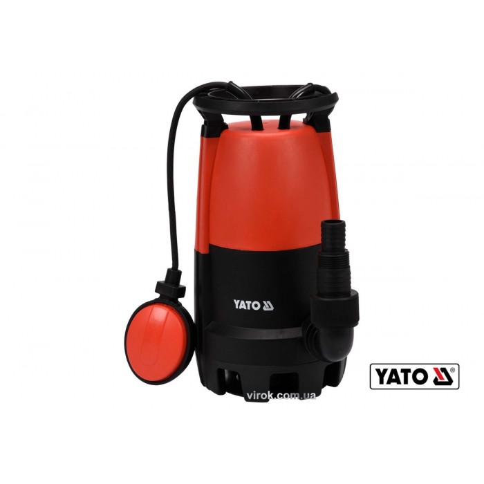 Насос для брудної води мережевий YATO: 400 Вт, 11000 л/год, макс.висота- 5.8 м, макс.глибина-7 м [4]