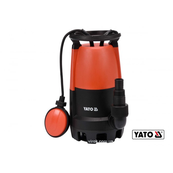 Насос для брудної води мережевий YATO: 900 Вт, 18000 л/год, макс.висота- 8.9м, макс.глибина- 7 м [4]