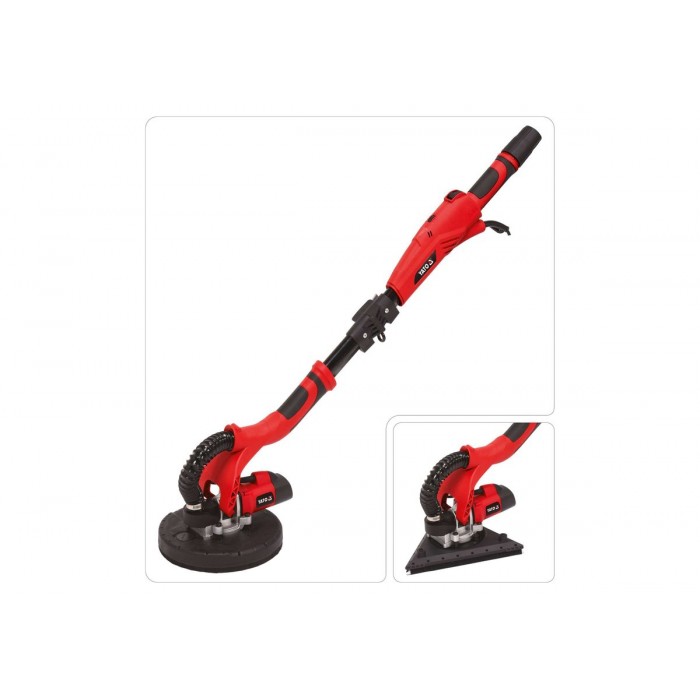 Шліфмашина для стін і стель на штанзі, мережева YATO: 710 Вт, диск Ø= 225 мм, макс. висота- 4 м DW