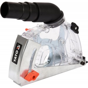 Кожух пилозахисний до КШМ для різання YATO: на диск Ø115/125 мм, глиб. різу- 32мм, зона дії- 28-36мм