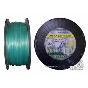 Жилка для тримера "КРУГ" TM VIROK : Ø= 3.0 мм, l= 300 м (бобіна)