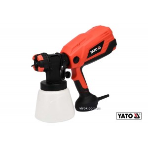 Пульверизатор мережевий YATO : 600 Вт, продуктивність- 1 л/хв, бачок- 1 л, сопло Ø= 2.6 мм [6/60]