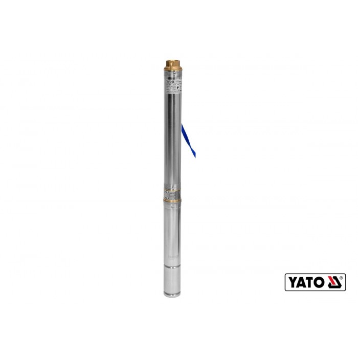 Насос для води глибинний YATO: 370 Вт, 5400 л/год, макс.висота- 35 м, макс.глибина- 80 м, кабель-20м