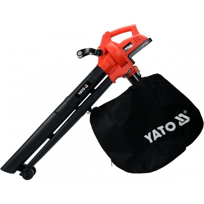 Порохотяг для листя акум. YATO: 12500 об/хв, продуктивність- 8 м³/хв, збірник- 45 л(БЕЗ АКУМУЛЯТОРА)