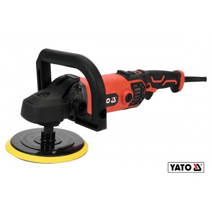 Полірувальна машина мережева YATO : 1400 Вт, диск Ø180 мм, 600-3500 об/хв, кріплення М14 [2/24]