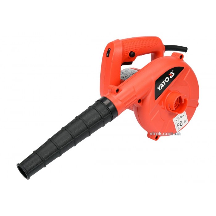 Порохотяг мережевий YATO: 600Вт, 16000 об/хв, продуктивність- 4 м³/хв, кабель l= 2 м + 2 насадки [4]
