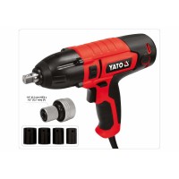 Гайковерт ударний мережевий YATO: 1/4" HEX x1/2" F, 450Вт, 450Нм, 3300 об/хв + 4 головки і кейс [4]