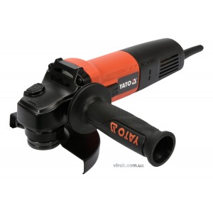 Шліфмашина кутова мережева YATO : P= 1100 Вт, Ø= 125 мм [6/144]