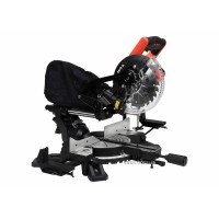 Пила торцьов з протяжкою і лазером YATO: P= 1.5кВт,  Ø=185/30мм, 4500 об/хв. різ 0°/45°-60/38мм DW