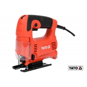 Лобзик ручний, маловібраційний мережевий YATO: P= 450 Вт, глибина різу метал/дерево- 6/65 мм DW