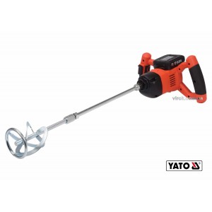 Міксер акумуляторний YATO : Li-Ion 18 В, кріплення М14, 650 об/хв, 2 АГод, зарядний пристрій(DW)