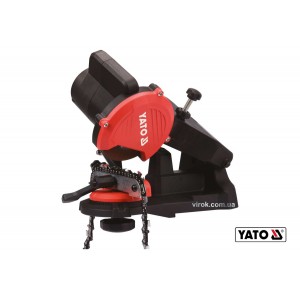 Верстат для заточування ланцюгів мережевий YATO: 85Вт, 5500 об/хв, кут-0-35°, диск-108/ 23x3.2мм [4]