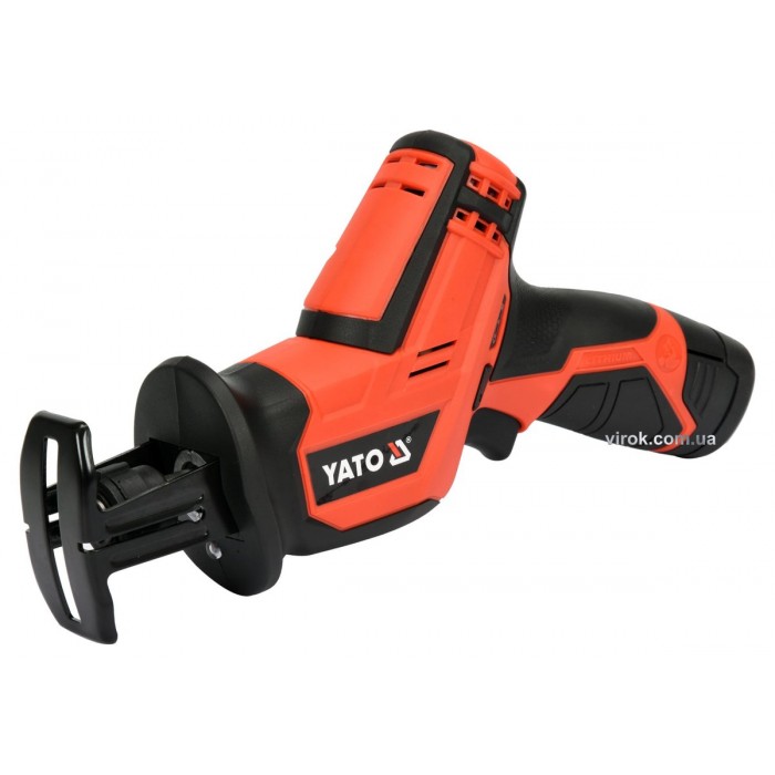 Пила шаблева акумуляторна YATO : Li-Ion 12 В, 2 Агод, хід полотна- 12.7 мм + 2 полотна [6]