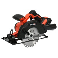 Пила дискова акумуляторна YATO Li-Ion, 18В, 2АГод для диска Ø=165/16мм з зарядн. пристроєм [2]