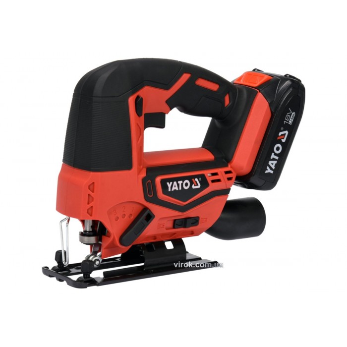 Лобзик акумуляторний YATO : Li-Ion 18 В, 2 АГод, з зарядним пристроєм [4]