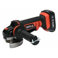 Шліфмашина кутова акумуляторна YATO Li-Ion, 18В, 2 АГод, для диска Ø=125мм, з зарядним пристроєм[4]