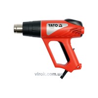 Фен технічний мережевий YATO : P= 2000 Вт 0~550°C, з регулятором темп-ри, 5 t°.реж + 6 аксесуари [5]