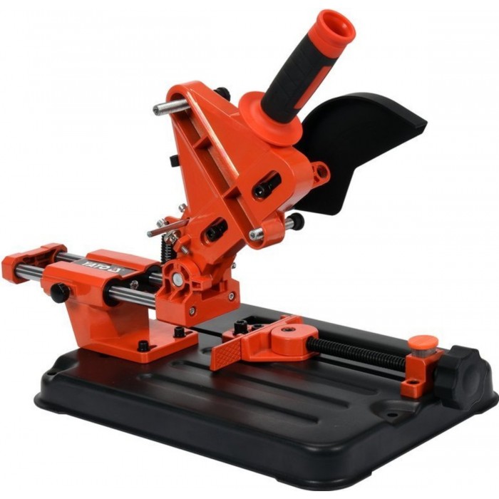 Штатив для шліфмашинки кутової (Ø125) YATO, хід повзунка-130 мм, глиб.-30 мм, станина-25х35 см [4]