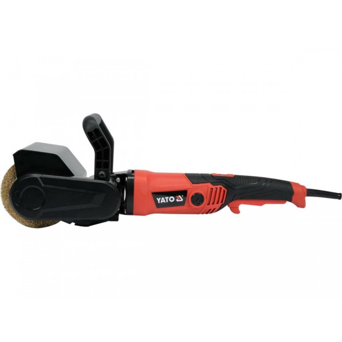 Шліфувально-браширувальна машинка по мет/дер YATO 230 В,1300 Вт, 900-3700 об/хв Ø=120/19х100 мм