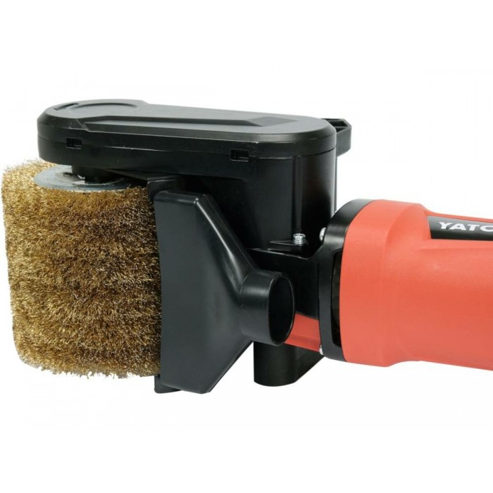 Шліфувально-браширувальна машинка по мет/дер YATO 230 В,1300 Вт, 900-3700 об/хв Ø=120/19х100 мм