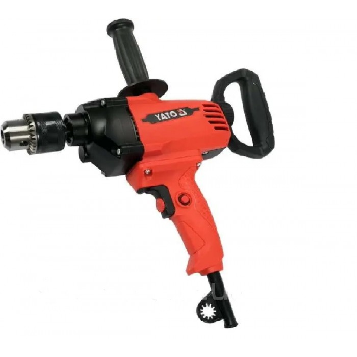 Дриль-міксер 3 в 1 YATO електромер 230В, 1200Вт, патрон М14 для вставок Ø= 3-16 мм, мішалка Ø≤ 130мм