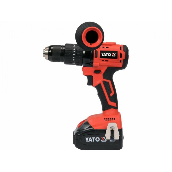 Шуруповерт-дриль безщітков. акумул. Li-Ion YATO: 2x18В, 3АГод, крутн.мом.- 75 Нм, патр Ø=1.5-13мм[3]