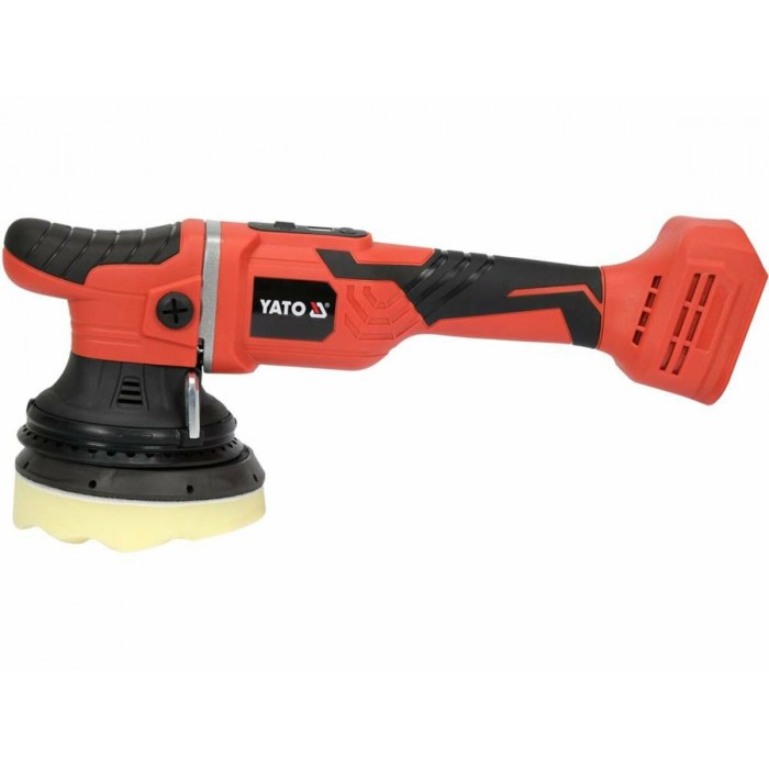 Полірувальна машина акумкляторна безЩ YATO  Ø= 125мм Li-Ion 18В ексц. 2100-5000об/х(БЕЗ АКУМУЛЯТОРА)