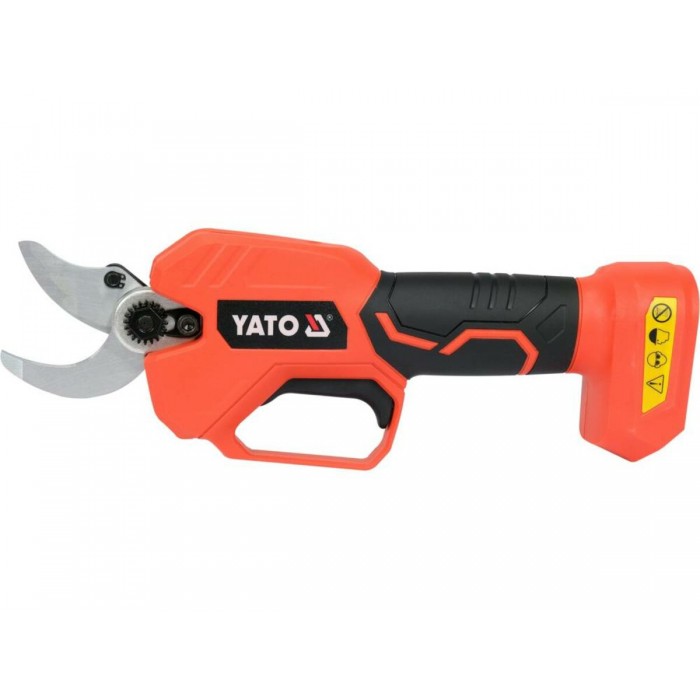 Сучкоріз акумуляторний YATO Li-Ion 18В, 2 АГод, до гілок Ø≤ 30 мм зі швидкою зарядкою [8]
