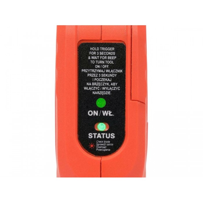 Сучкоріз акумуляторний YATO Li-Ion 18В, 2 АГод, до гілок Ø≤ 30 мм зі швидкою зарядкою [8]