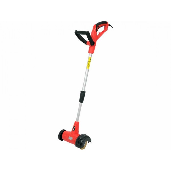 Щітка по бруківці електромереж 230В YATO, 400Вт, 2 щітки Ø=110мм, телескоп. тримач, кабель-35 см [6]