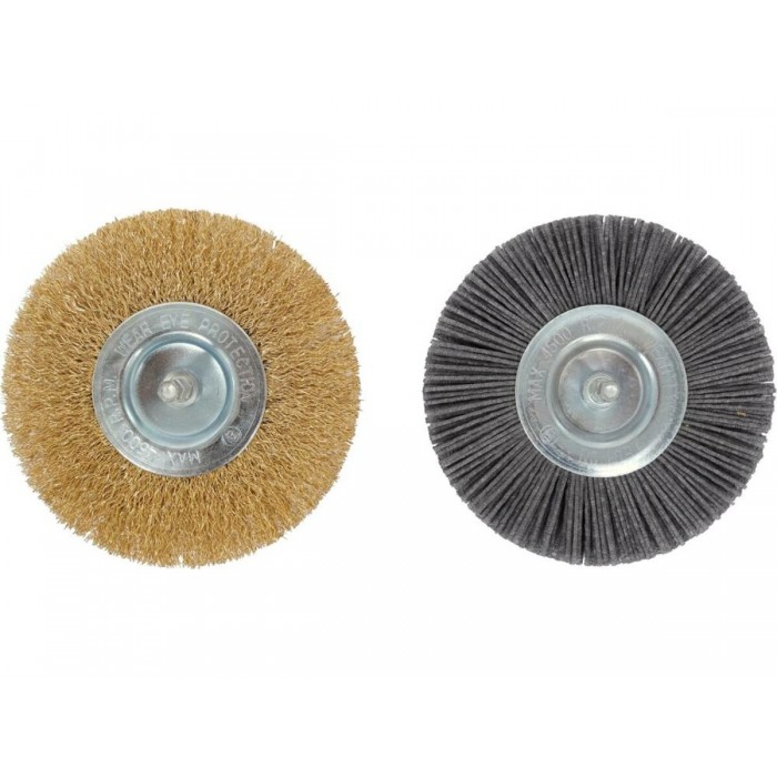 Щітка по бруківці електромереж 230В YATO, 400Вт, 2 щітки Ø=110мм, телескоп. тримач, кабель-35 см [6]