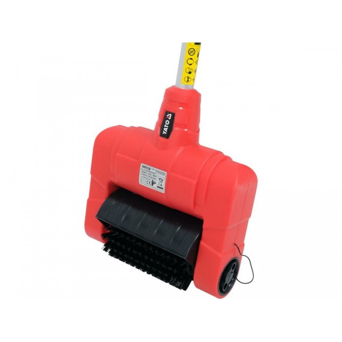 Щітка по бруківц електромереж. 230В YATO, 500Вт, щітки Ø=110-160мм, телескоп. тримач, кабель-35см[2]