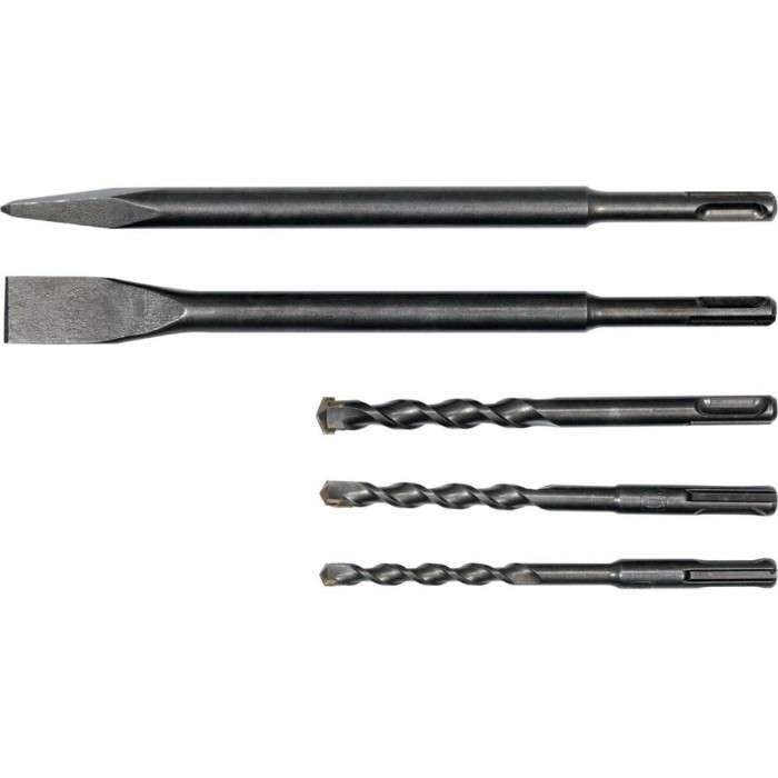 Перфоратор мережевий SDS+ YATO: P= 1100 Вт, J = 4.5 Дж. для свердл Ø≤ 35 мм, 3 свердла і 2 піки [2]