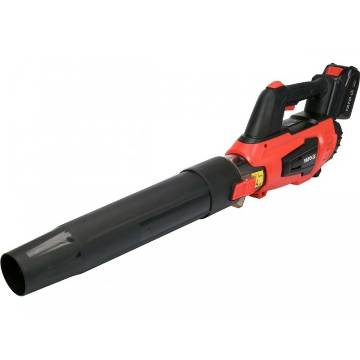 Повітродувка присадибна акумуляторна YATO: Li-Ion 18 V, 4 АГод, продуктивність- 400-570 м³/хв [4]