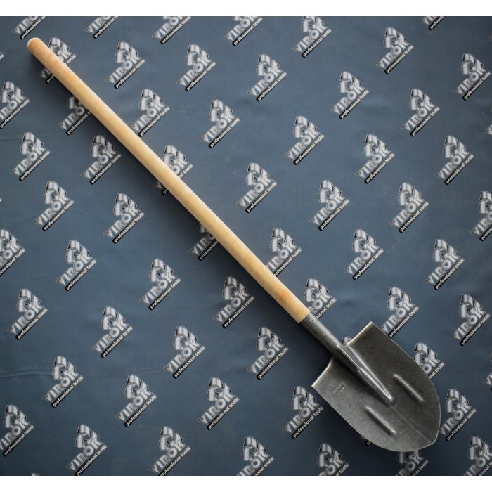 Лопата штикова VIROK з держаком РС (рейкова сталь)