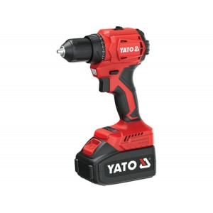 Шуруповерт-дриль акумуляторний Li-Ion YATO: V=18 В, крутн.мом.- 45 Нм, 2 Агод, патрон Ø≤ 13 мм [6]