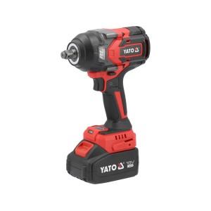Гайковерт ударний безщітковий акум. YATO: 18 В Li-Ion 4 АГод, квадрат 1/2", КМ- 1200 Нм [4/32]