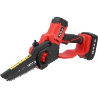 Пила ланцюгова акумуляторна YATO: 18 В Li-Ion 2 АГод, шина- 7"/17,6 см, 31 ланка, безщіткова [4]