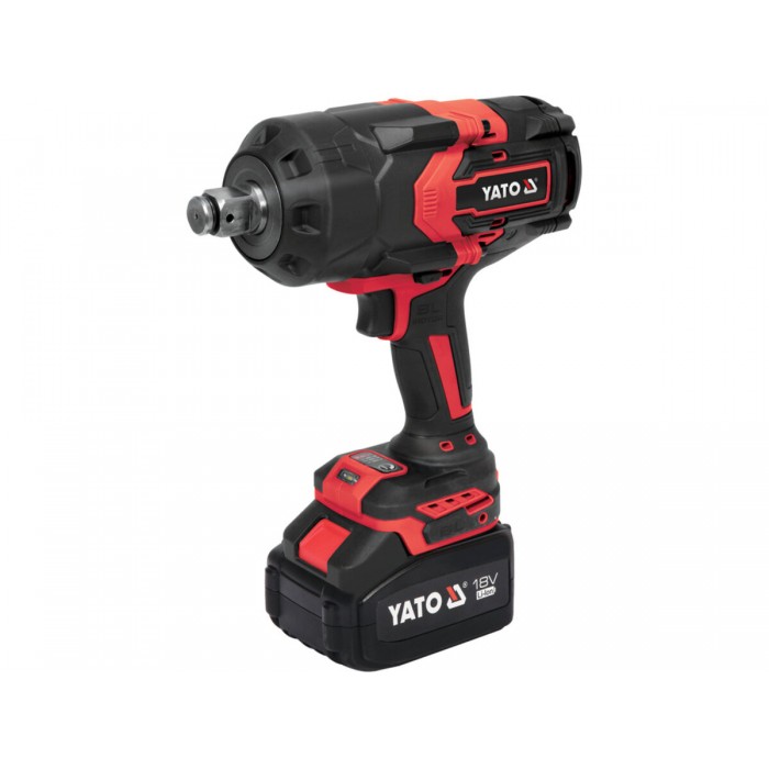 Гайковерт ударний акумуляторний YATO: 18 В Li-Ion 6 АГод, квадрат 3/4", КМ- 2400 Нм [3/24]