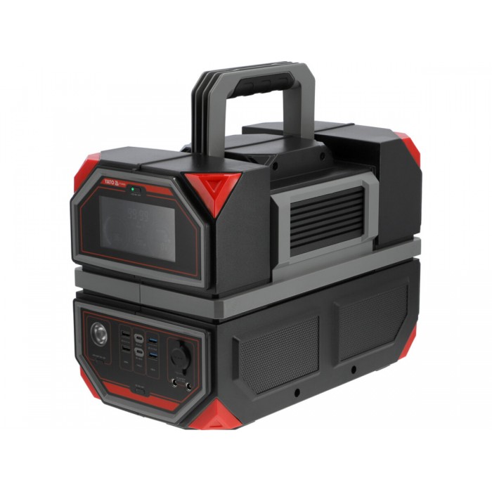 Портативна станція YATO 917 ВтГод, вихід- 1,2 кВт, порти: 230V AC / USB