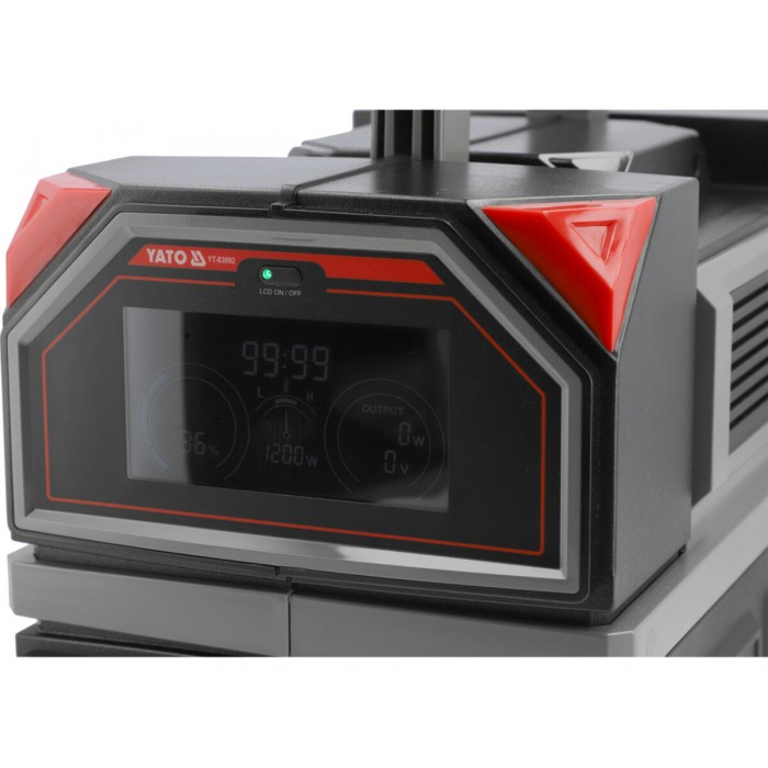 Портативна станція YATO 917 ВтГод, вихід- 1,2 кВт, порти: 230V AC / USB