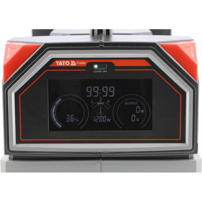 Портативна станція YATO 917 ВтГод, вихід- 1,2 кВт, порти: 230V AC / USB