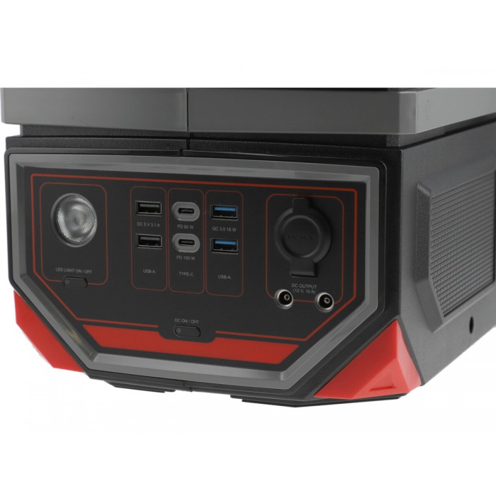 Портативна станція YATO 917 ВтГод, вихід- 1,2 кВт, порти: 230V AC / USB